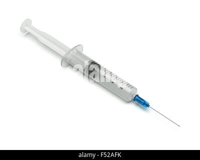 Syringe isolated on white background Stock Photo