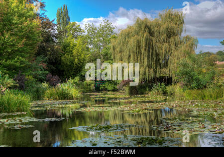 Claude Monet Garden water lily pond giverny departement eure france Stock Photo