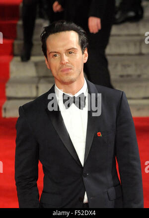 London, UK. 26th October, 2015. Andrew Scott attending the Royal Film Performance at the World Premiere of SPECTRE at the Royal Albert Hall London 26th October 2015. Credit:  Peter Phillips/Alamy Live News Stock Photo