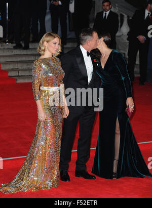 London, Uk. 26th Oct, 2015. Lea Seydoux, Daniel Craig and Monica Bellucci attend the Royal World Premiere of 'Spectre' at Royal Albert Hall. Credit:  Ferdaus Shamim/ZUMA Wire/Alamy Live News Stock Photo