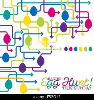 Easter Egg maze in vector format Stock Vector
