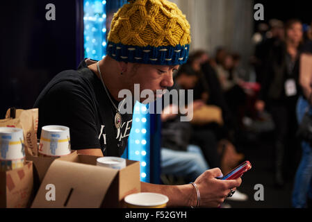 Backstage at  Toronto world master card fashion week, Toronto, Canada. Stock Photo