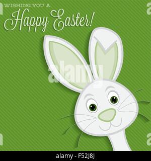 Bright Easter bunny card in vector format. Stock Vector