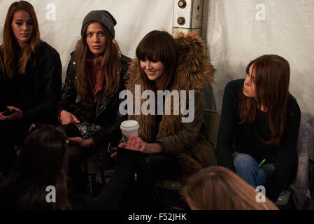 Backstage at  Toronto world master card fashion week, Toronto, Canada. Stock Photo