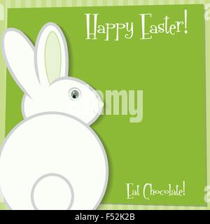 Funky Easter bunny card in vector format. Stock Vector
