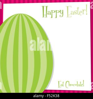 Funky Easter Egg card in vector format. Stock Vector
