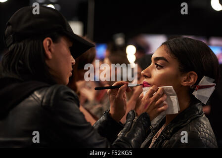 Backstage at  Toronto world master card fashion week, Toronto, Canada. Stock Photo