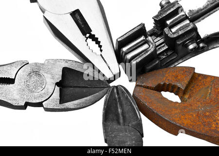 Adjustable Gas Wrench And Pliers Stock Photo