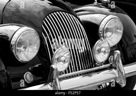 Italy, Lombardy, Meeting of Vintage Car, Detail of Morgan 4 Stock Photo