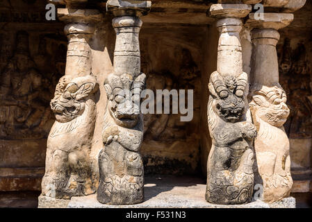 Kailasanathar temple (8th century) Kanchipuram, Tamil Nadu, India, Asia Stock Photo