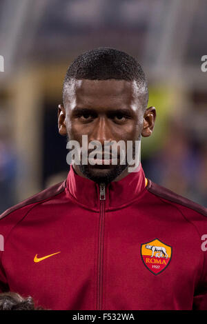 Florence, Italy. 25th Oct, 2015. Antonio Rudiger (Roma) Football/Soccer : Italian 'Serie A' match between ACF Fiorentina 1-2 AS Roma at Stadio Artemio Franchi in Florence, Italy . © Maurizio Borsari/AFLO/Alamy Live News Stock Photo