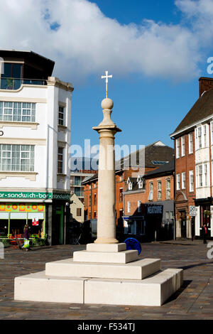 The High Cross in Jubilee Square, Leicester, Leicestershire, England, UK Stock Photo