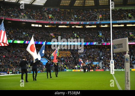 London, UK. 25th Oct, 2015. General view Rugby : 2015 Rugby World Cup semi-final match between Argentina 15-29 Australia at Twickenham in London, England . © FAR EAST PRESS/AFLO/Alamy Live News Stock Photo