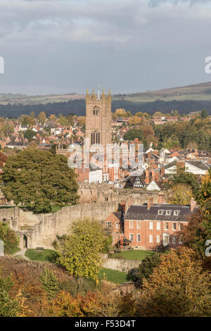 Ludlow town in autumn sunshine, Shropshire, England, UK Stock Photo - Alamy