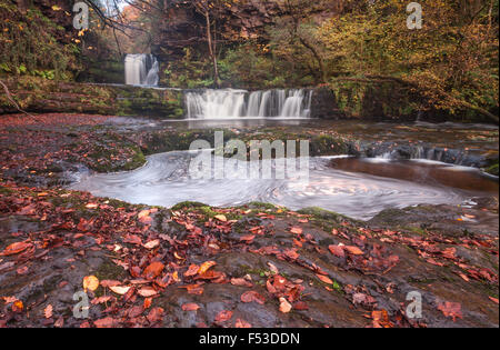 Sgwd Ddwli Isaf waterfalls South Wales Stock Photo
