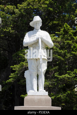 An Australian World War One ANZAC Memorial in the small country town of Nelligen, NSW , Australia Stock Photo