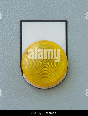 close-up industrial switching button of electric control panel Stock Photo