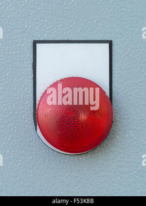 close-up industrial switching button of electric control panel Stock Photo