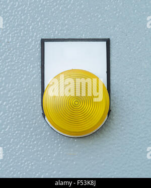 close-up industrial switching button of electric control panel Stock Photo