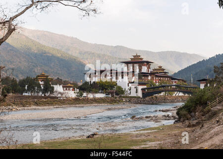 Punakha Dzong in Bhutan Stock Photo