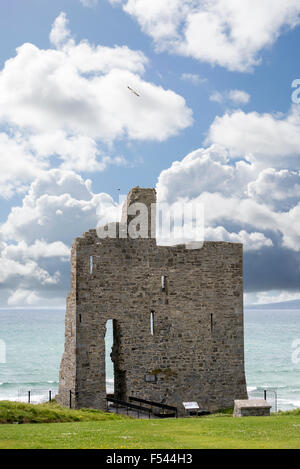 ballybunion castle on the wild atlantic way  in county kerry ireland Stock Photo