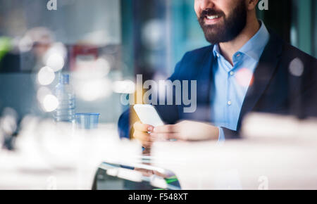Man with smart phone Stock Photo