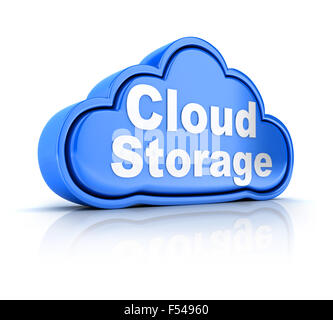 Abstract cloud storage (done in 3d) Stock Photo