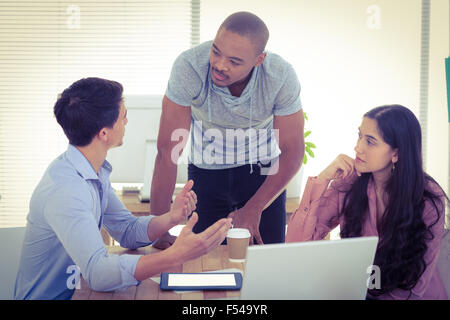 Young creative team having a meeting Stock Photo