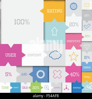 Square infographic Stock Vector