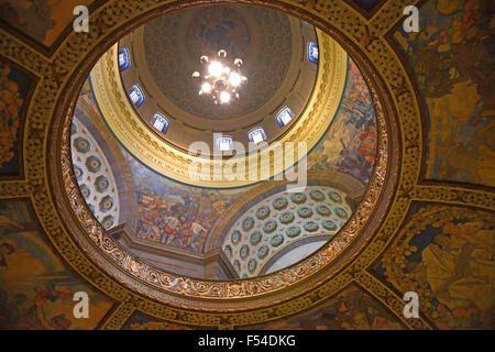 Inside view of Missouri State Capital dome in Jefferson City Stock Photo