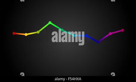 business line diagram with shadow Stock Photo - Alamy