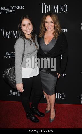 Los Angeles, CA, USA. 27th Oct, 2015. Sophia Bach, Catherine Bach at arrivals for TRUMBO Premiere, Samuel Goldwyn Theater (AMPAS), Los Angeles, CA October 27, 2015. Credit:  Elizabeth Goodenough/Everett Collection/Alamy Live News Stock Photo