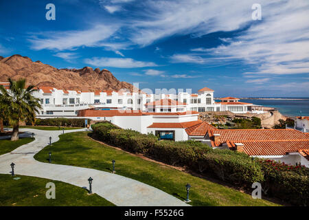 The Mercure Sol Dahab hotel on the Red Sea coast in Egypt. Stock Photo