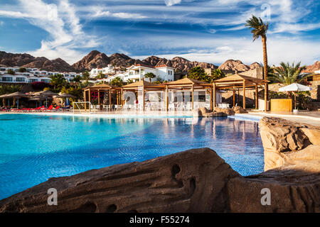 The Mercure Sol Dahab hotel on the Red Sea coast in Egypt. Stock Photo