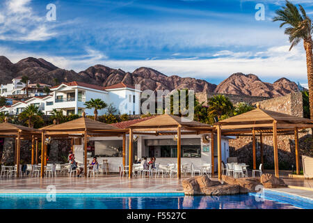 The Mercure Sol Dahab hotel on the Red Sea coast in Egypt. Stock Photo