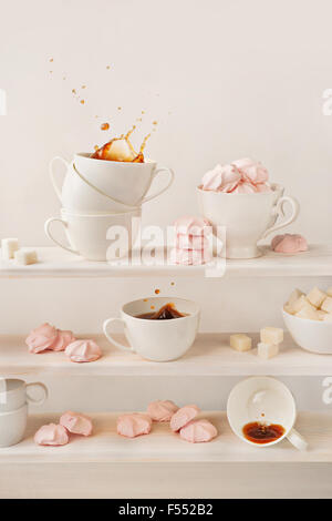 Coffee splash collection Stock Photo