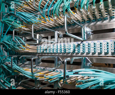 Technology and Cloud Services in a datacenter Stock Photo