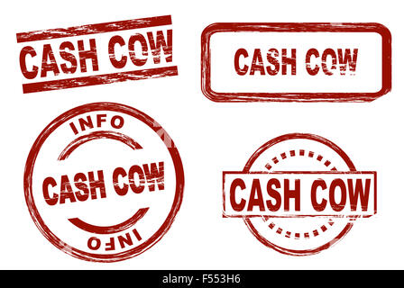 Business concept: Cash Cow on Digital background Stock Photo - Alamy