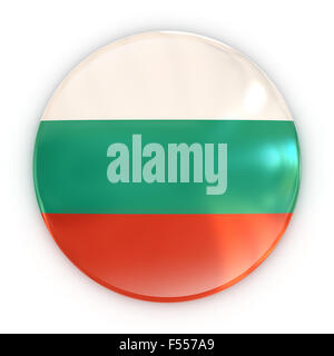 badge - Bulgarian flag 3d isolated illustration Stock Photo