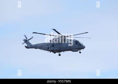 Royal Navy Merlin helicopter ZH857 Stock Photo