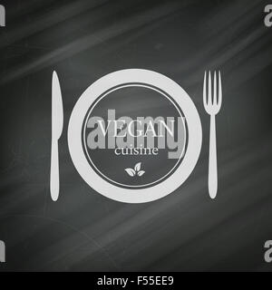 Vector Illustration of a Vegan Menu Design Template Stock Photo - Alamy