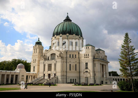 Central cemetery (Zentralfriedhof),  Karl Borromaeus church,  Vienna, Austria, Europe Stock Photo