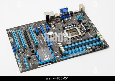 ASUS motherboard (P8Z77-V LX} on a white background.