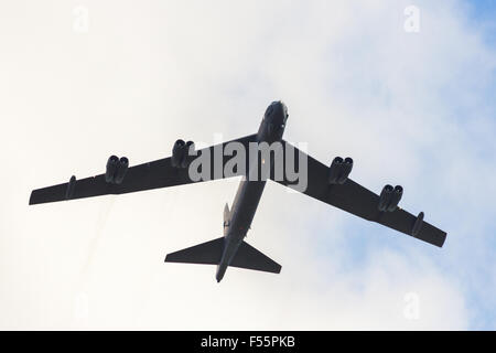 US Air Force B-52 Stratofortress bomber fly-over Stock Photo