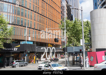 construction by mirvac at 200 george street in Sydney city centre, new offices for ernst and young EY,Sydney,Australia Stock Photo