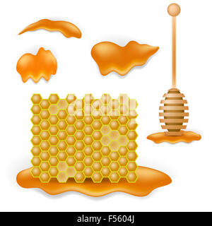 Sweet Honey Combs Stock Photo