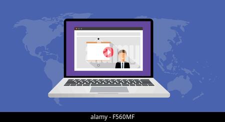 online presentation Stock Vector