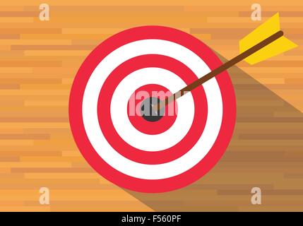 goals target board bullseye Stock Vector
