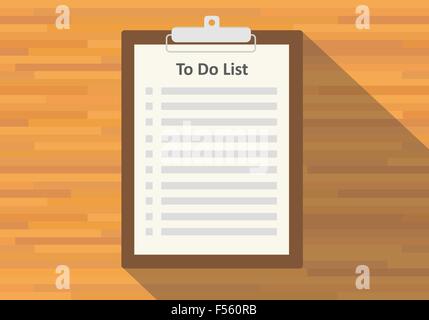 clipboard to do list paper Stock Vector