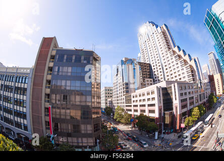 Howard Street view during summer sunny day Stock Photo